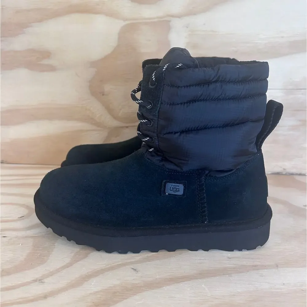 UGG - X Stampd Lace-Up - Winter Boots - Black - Women's - 7 - S/N 1119192